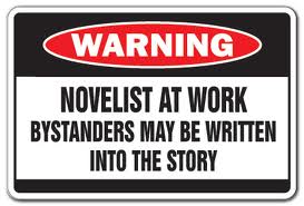 novelist-at-work-sign